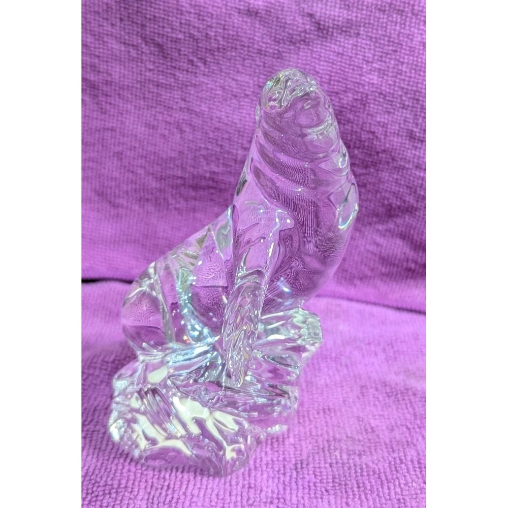 Princess House Vintage Sea Lion Wonders of the Wild 24% Crystal Glass‎ Germany